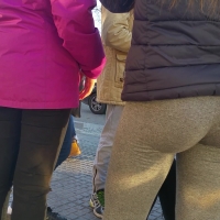 Teen booty in grey