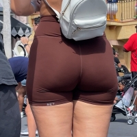 Brown bikers booty