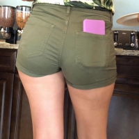Green shorts booty