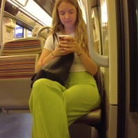 Lime green hottie (extended face video)