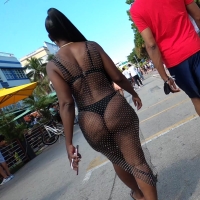 Black thong ebony
