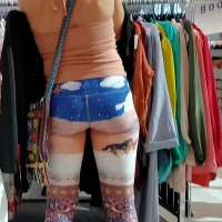 Patterned milf booty