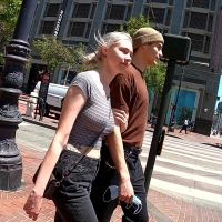 Blondies jiggly boobs