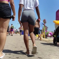 Ebony spandex booty