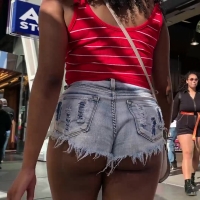 Ebony ass cheeks