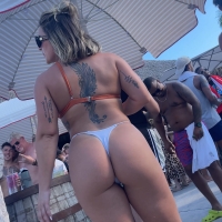 White thong PAWG