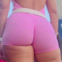 Pink spandex babe