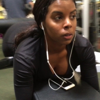 Black girl at the gym