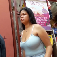 Braless Latina
