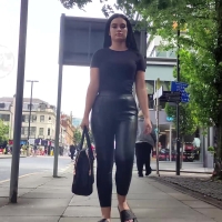 Wetlook brunette