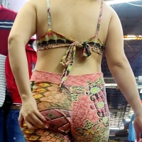 Colorful Latina ass
