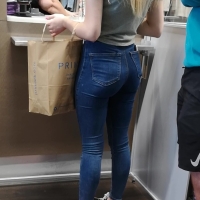 Sexy blonde ass