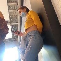 Hottie in tight jeans