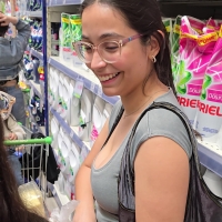 Cleavage and a smile