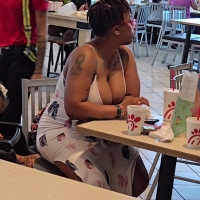 Huge ebony tits