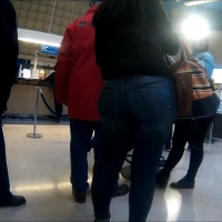 Candid latina milf