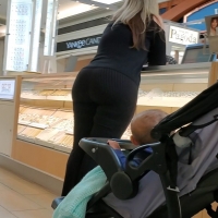 Big booty blonde lady