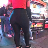 Huge spandex booty
