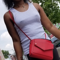 Braless black girls