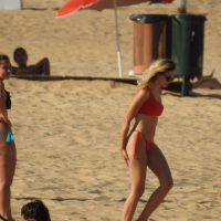 Hot ass beach blonde