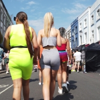 Grey biker short booty