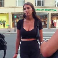 Generous cleavage