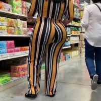 Striped big booty