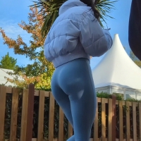 Blue amusement park booty