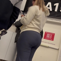 Two girls in line