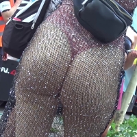 See through party chick