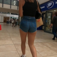 Cheeky mall girl