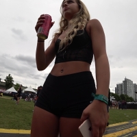 Hot blonde raver