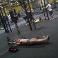 Sexy blonde working out (part 3)