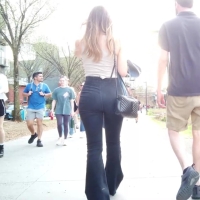 Flared jeans babe