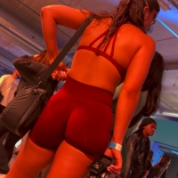 Red shorts
