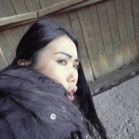 Alina fucks outside