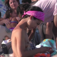 Topless beach compilation