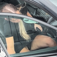 Hot car upskirt