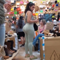 Latina milf in green