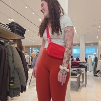 Tattooed Lulu employee