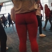 Milf in red