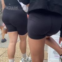 Hot spandex duo