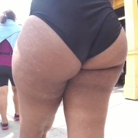 Ebony waterpark booty