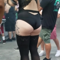Black thigh highs
