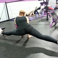 Hot flexible blonde