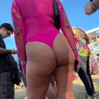 Pink thong PAWG