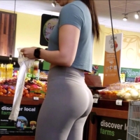 Fit brunette booty