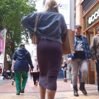 Sexy ass in purple
