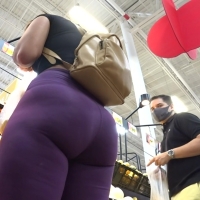 Purple Latina booty