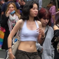 Braless Asian